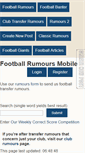Mobile Screenshot of mobile.football-rumours.com