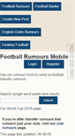 Mobile Screenshot of mobile.football-rumours.co.uk